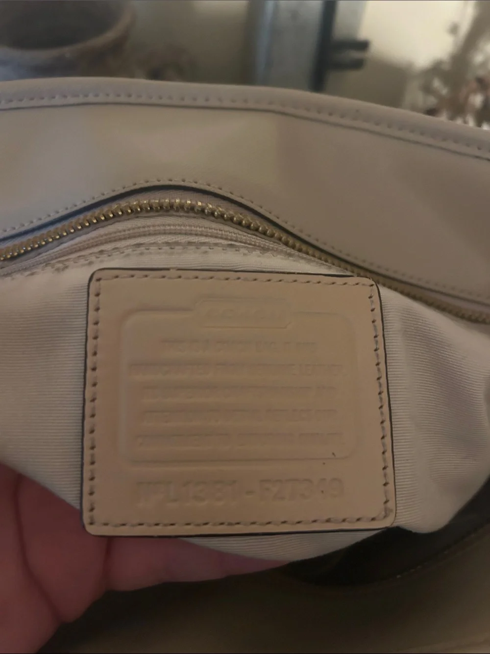 Coach spacious leather